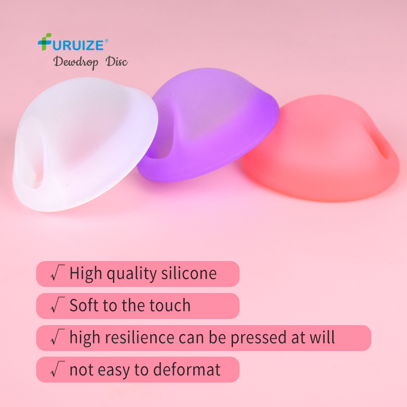 Furuize Menstrual Disc - No Metals or Toxins -100% Medical-Grade Silicone - Ranked 1 for The Most Soft Reusable Period Disc -Wear 12 Hours - Tampon Alternative