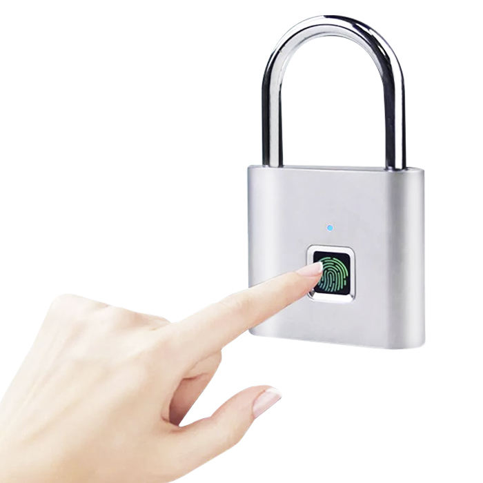 Dormitory Fingerprint Smart Fingerprint Lock Fingerprint Padlock Household Combination Lock Electronic Waterproof Lock