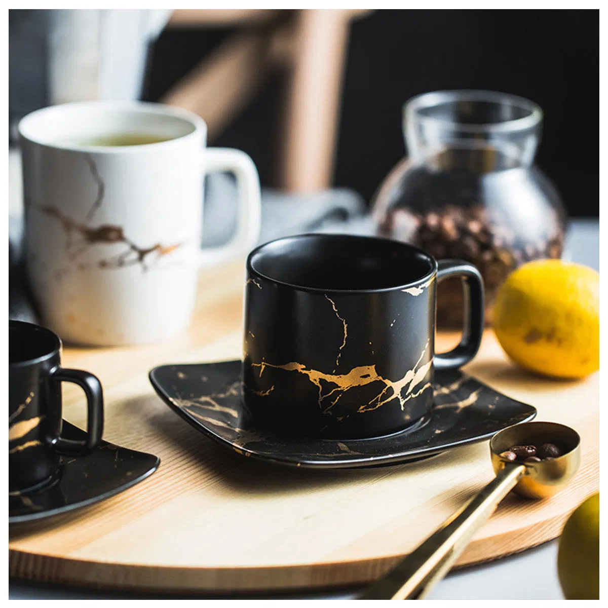 Керамическая кружка Marble Series, 12 унций
