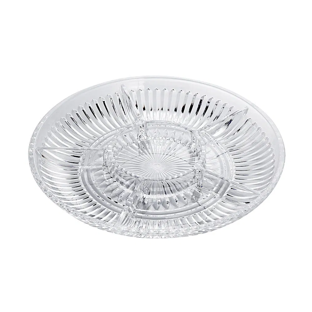 Plastic Fruit Plate - Luxury Crystal Bowls with Artistic Textures