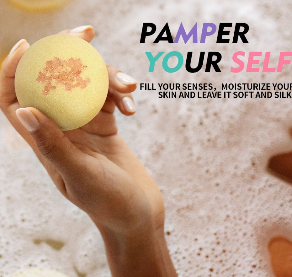Online Wholesale and Retail Bubble Bath Supplies Vegan Essential Oil SPA Fizz Handmade Bath Ball 12 Pack Bubble Bath Bomb