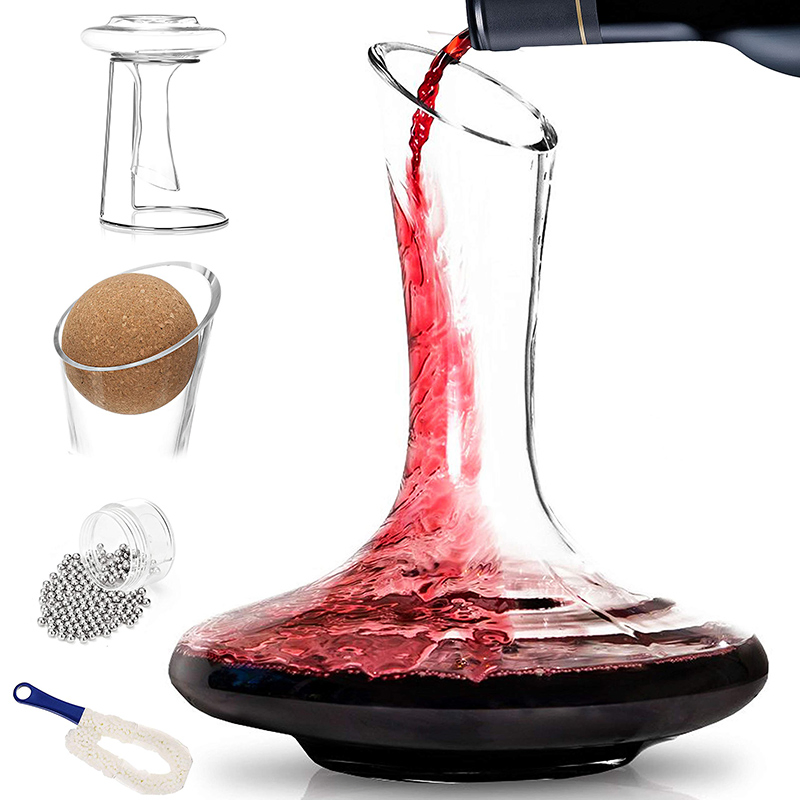 China Professional Manufacturer Supplier Handmade Customized Traditional Crystal Glass Wine Decanter Set