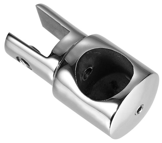 Wholesale Private Label Shower Door Hardware Polished-Stainless-Steel Terminal Pipe-Rack Connector