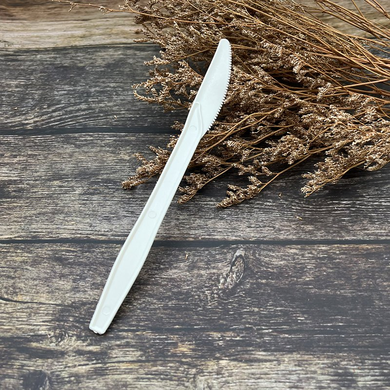 100% Renewable Eco Friendly Cornstarch Sustainable Cutlery Knife Biodegradable Fork Spoon
