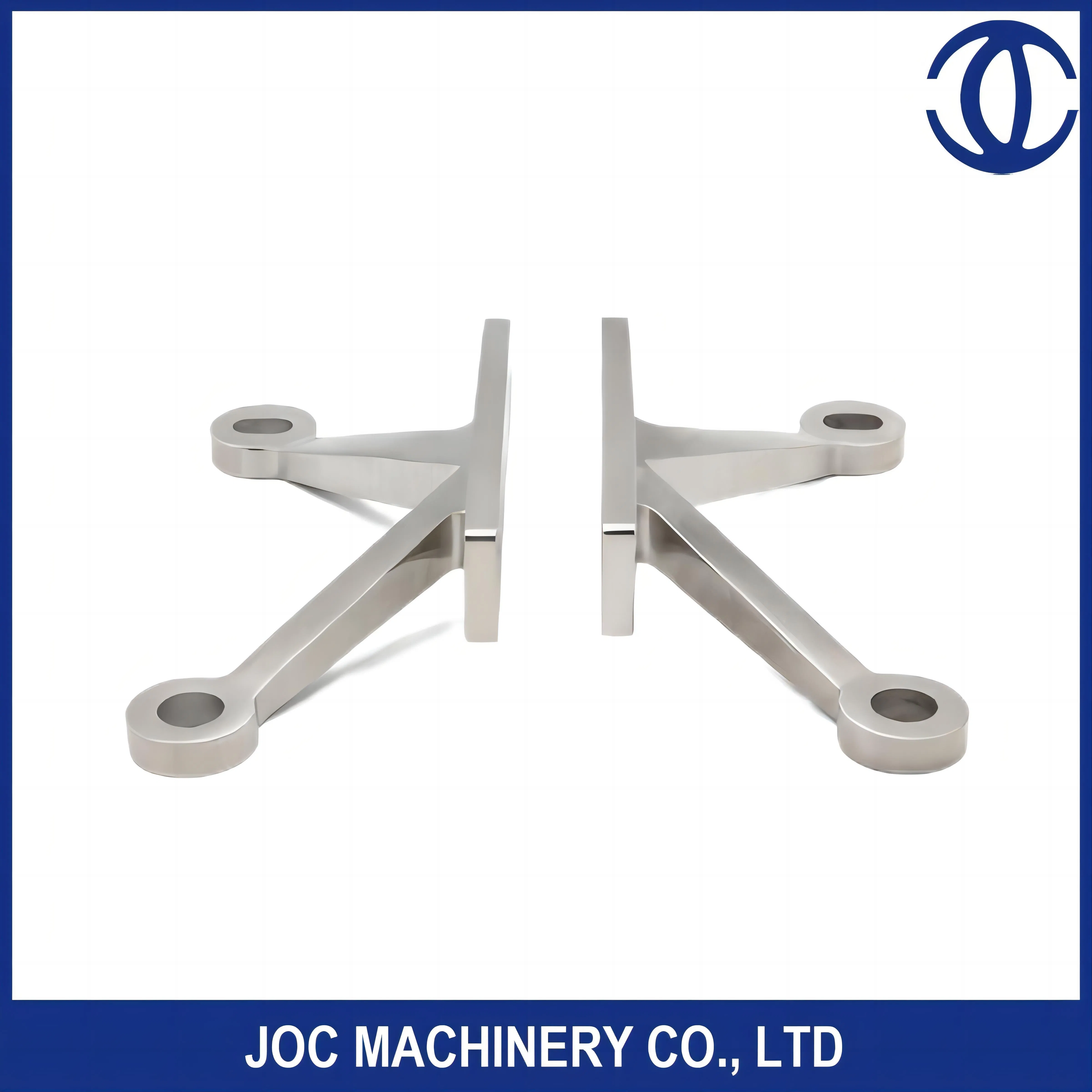 Heavy Duty Pin Mount Spider Fitting Brushed Stainless