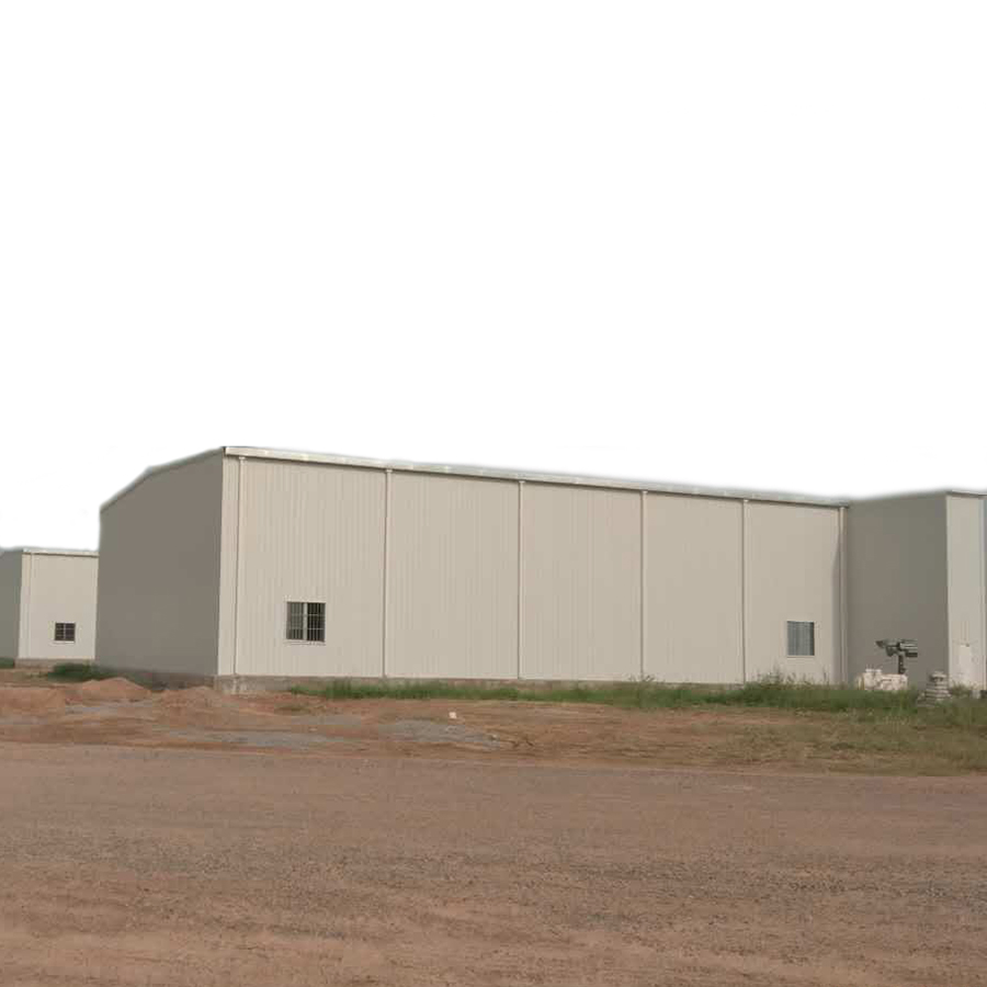 Industrial Metal Building Wind Resistant Durable Construction Cheap Warehouse Workshop Aircraft Hangar in Nigeria