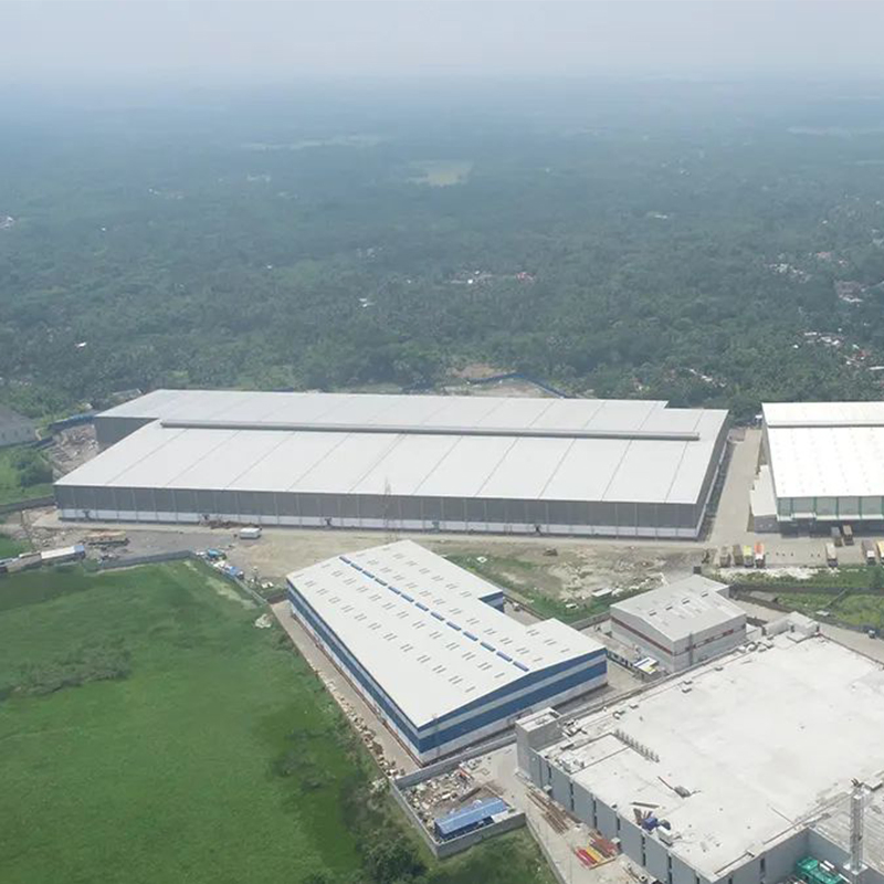 Steel Structural Platform Warehouse Design Clear Span Without Middle Column Steel Shed