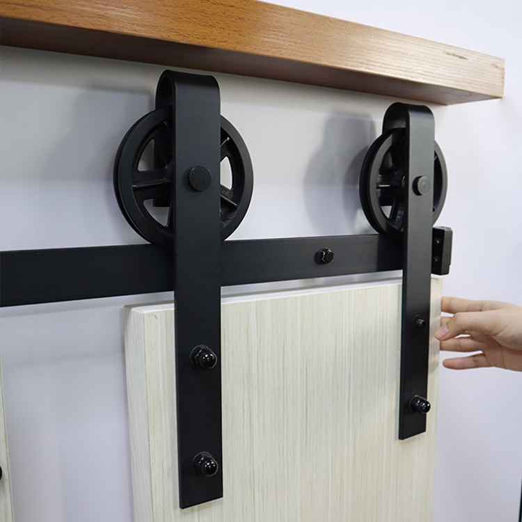 Carbon Steel Sliding Door System for Single Wood Door