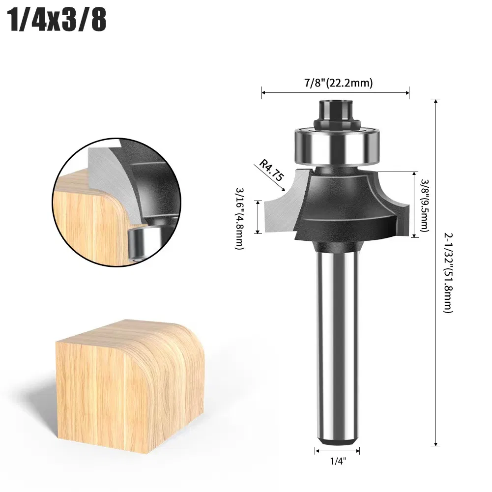 Фреза для закругления углов по дереву с алмазным покрытием