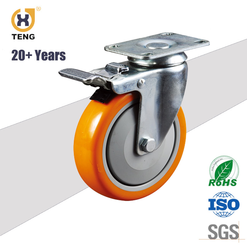 China Professional Manufacture for 3inch Swivel Mediumd Duty Caster High Elastic Rubber Wheels
