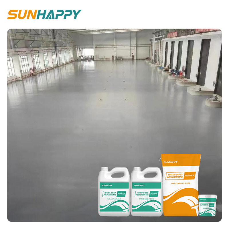 Heavy-Duty PU Mortar Floor System Resists Impact Abrasion Wear Concrete Coating Water-Based Polyurethane Mortar