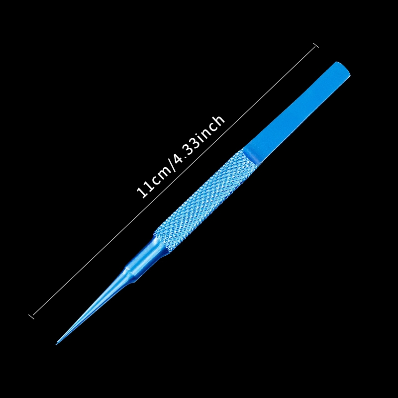 Titanium Alloy Forceps Precision Microsurgical Tool 14cm Tip Micro Ophthalmic Instrument Sharp-Point Plastic Surgery Suture Tweezers