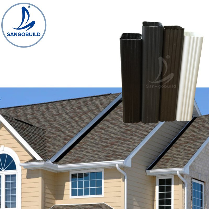 Easy to Install Rich Colors K Style Gutter Downspout 5 Inch Aluminum Rain Gutter