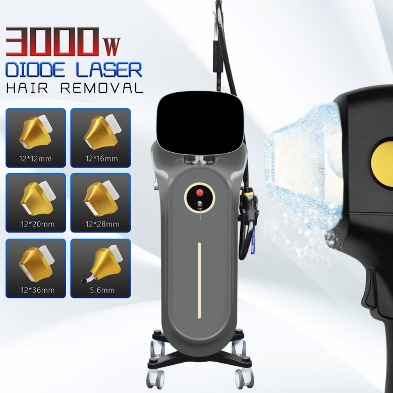 High Configuration 808nm Diode Permanent Epilator 755nm 808nm 1064nm 940nm Laser Hair Removal Machine