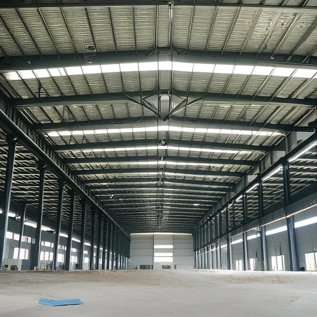 Customizable Large-Span Steel Structure Workshop Prefab Industrial Metal Warehouse Light Steel Workshop
