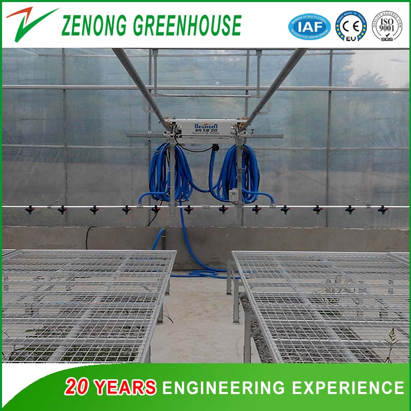 Automatic Self-Propelled Water Sprinkler for Greenhouse Irrigation