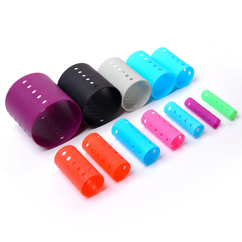 Factory Wholesale DIY Hairdressing Tools Multisize No Heat Plastic Hair Rollers Set Hot Cold Temperature Hair Curlers Rod