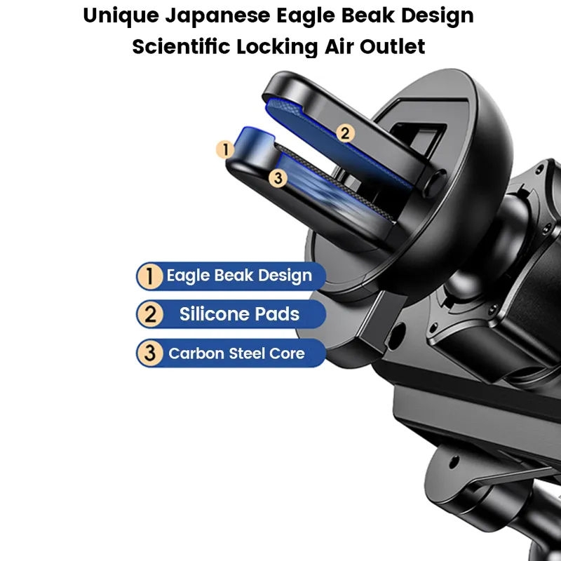 Универсальный держатель телефона в дефлектор вентиляции