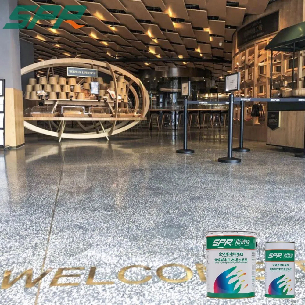 Epoxy Coating Terrazzo Elite Decorative Floor Paint for Indoor Mall Metro Airport Hospital