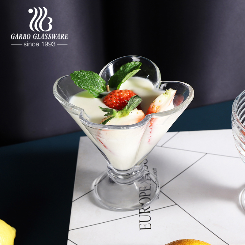 Brief Ins Style Restaurant Bar Transparent 150ml Dessert Bowl Glass Ice Cream Cup