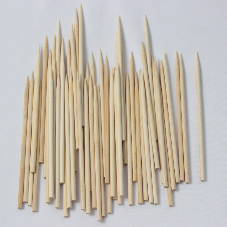 Disposable Biodegradable Simple Style Design Natural Environmental 135mm Bamboo Stick for BBQ