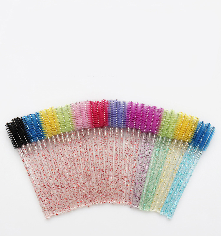 Silicone Mascara Eyelash Spoolies Brushes Lash Applicator Disposable Mascara Wand Eyelash Brush