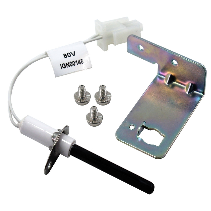 80 Volt Hot Surface Rod Ignitor with Installation Bracket and Screws