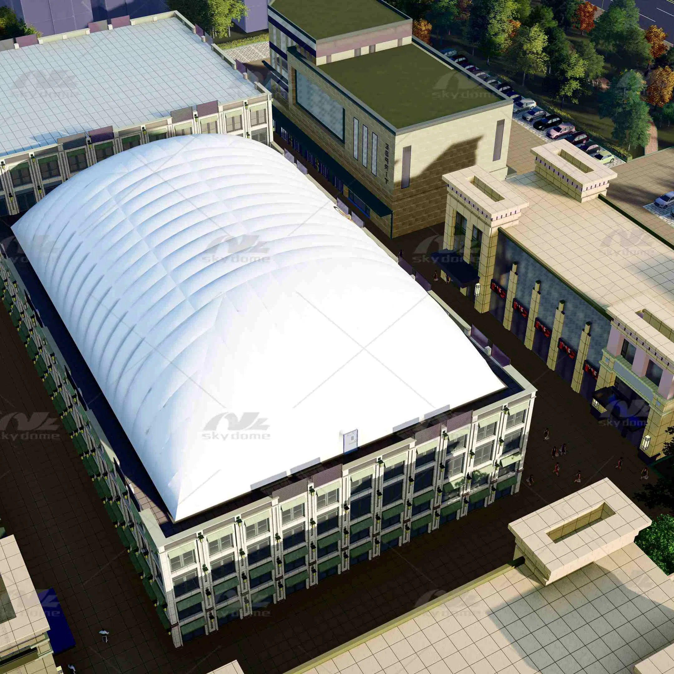 Project Design PVDF Inflatable Membrane Structure Dome