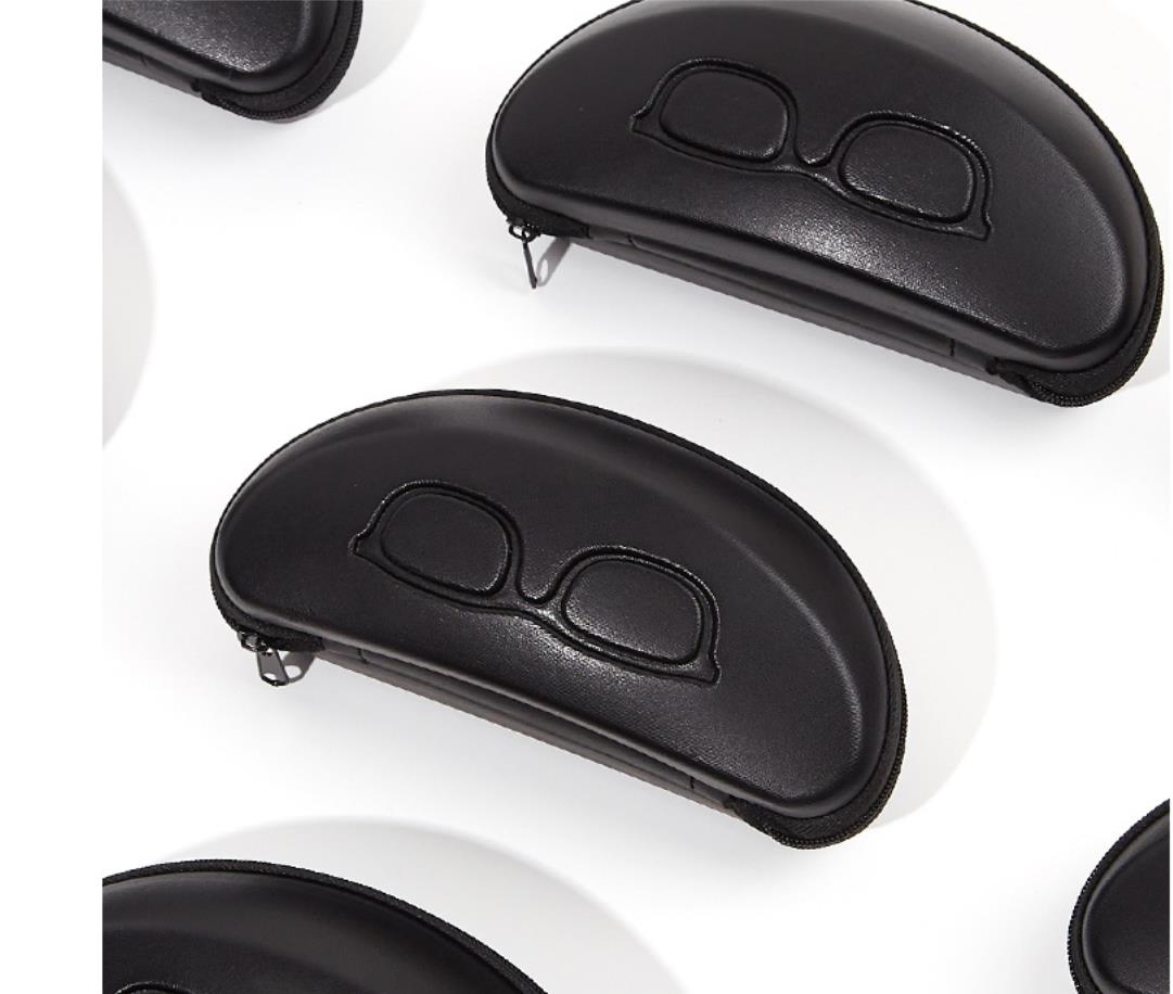 Custom PE Eyeglasses Glasses Sunglasses Case with Back Side and Zipper