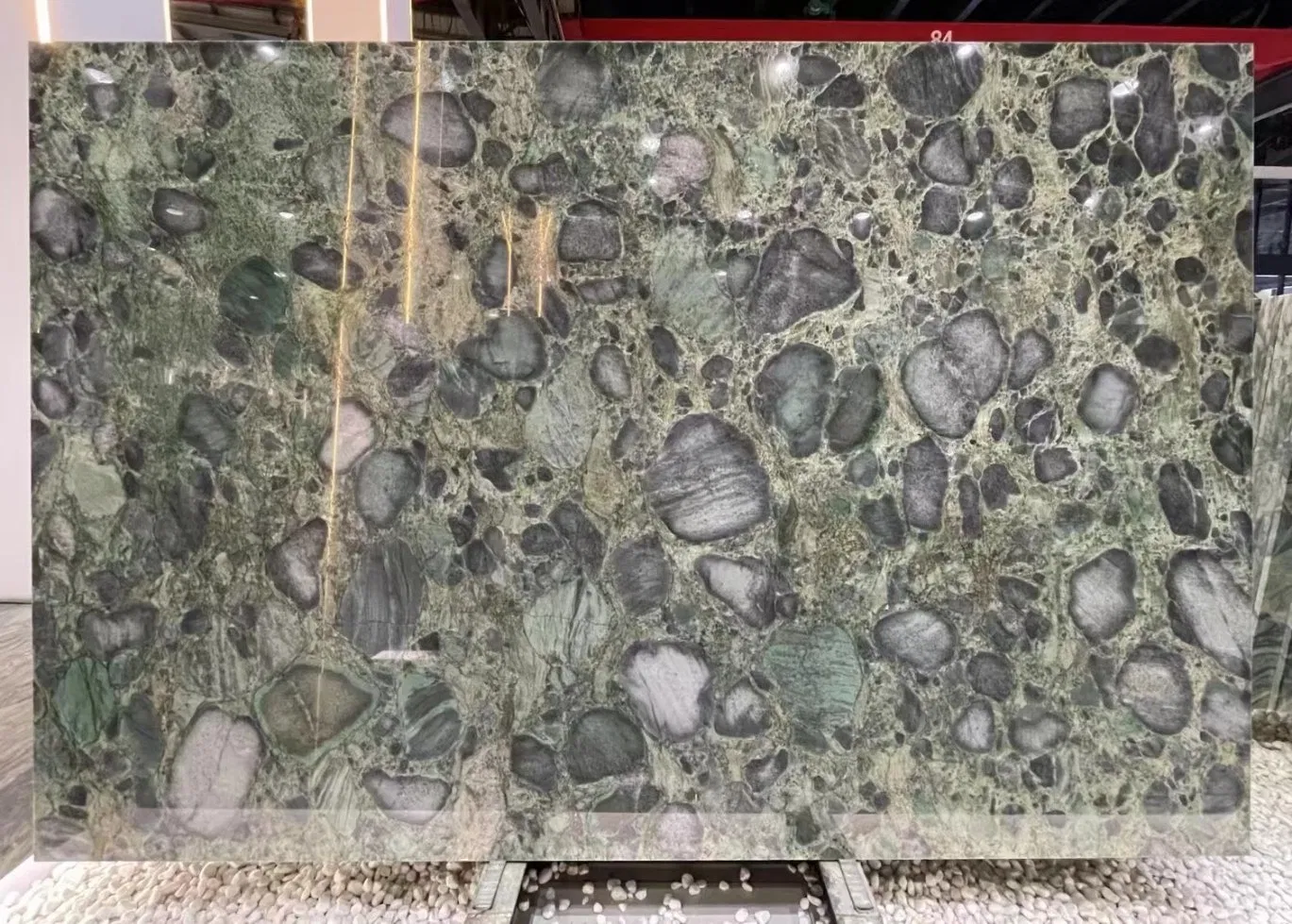 Green Natural Marble China Nice Pattern Circle