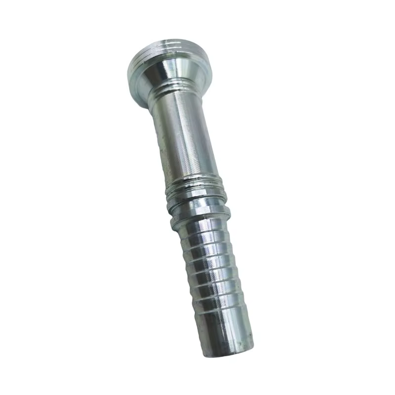 Silver Yellow Hydraulic Pipe Adapter for Wire Spiral Hose Fittings