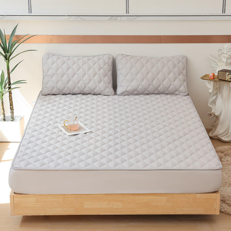 Knitted Full-Size Mattress Top Cover Stitch-and-Sew Fit for Home Use Thickening Bed