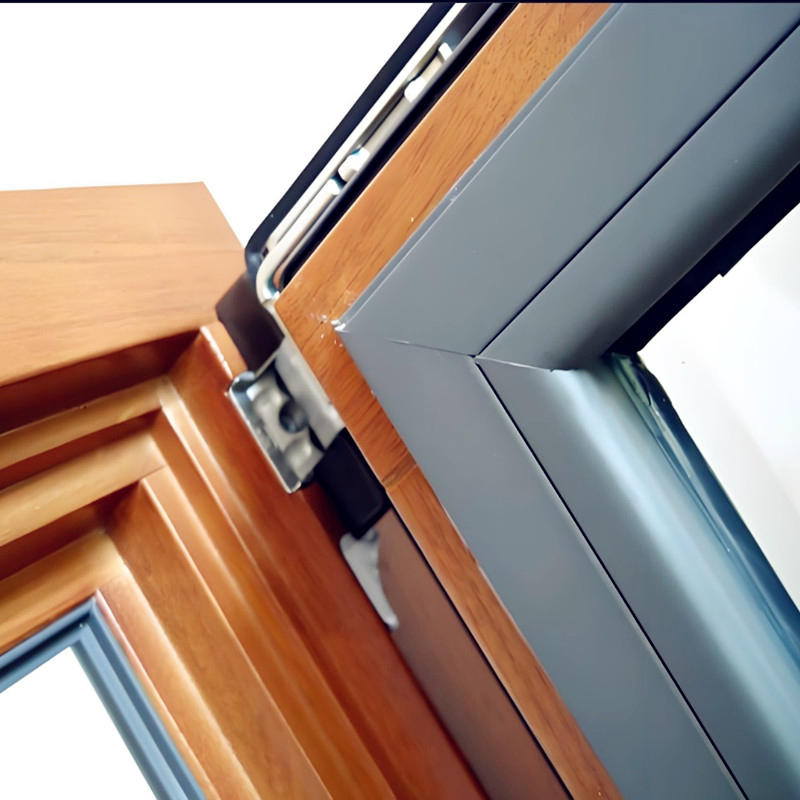 Standard Customzied Grills Design Aluminum Solid Wood Window and Door