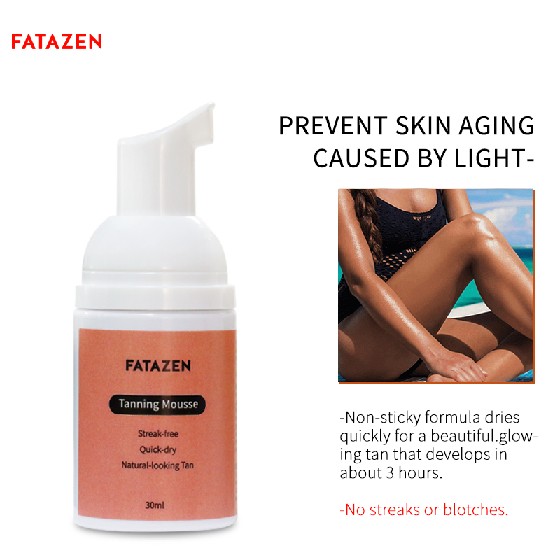 Natural Bronzer Healthy Complexion Mild Non-Greasy Moisture Instant Sunless Tanning Mousse