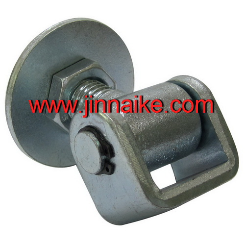 Adjustable Heavy Duty Weld-on Gate Hinge with Round Plate