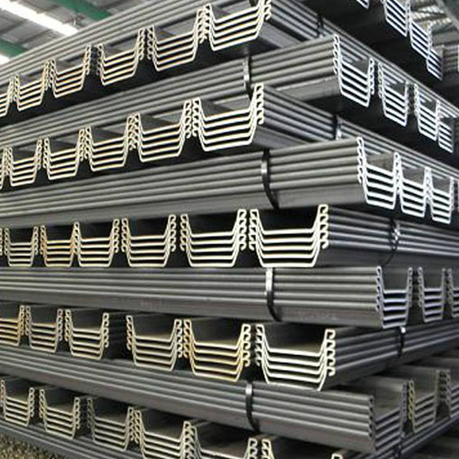Hot Rolled U Steel Sheet Piles / U Type Hot Rolled Steel Sheet Piling / Sy295 Steel Plate Pile