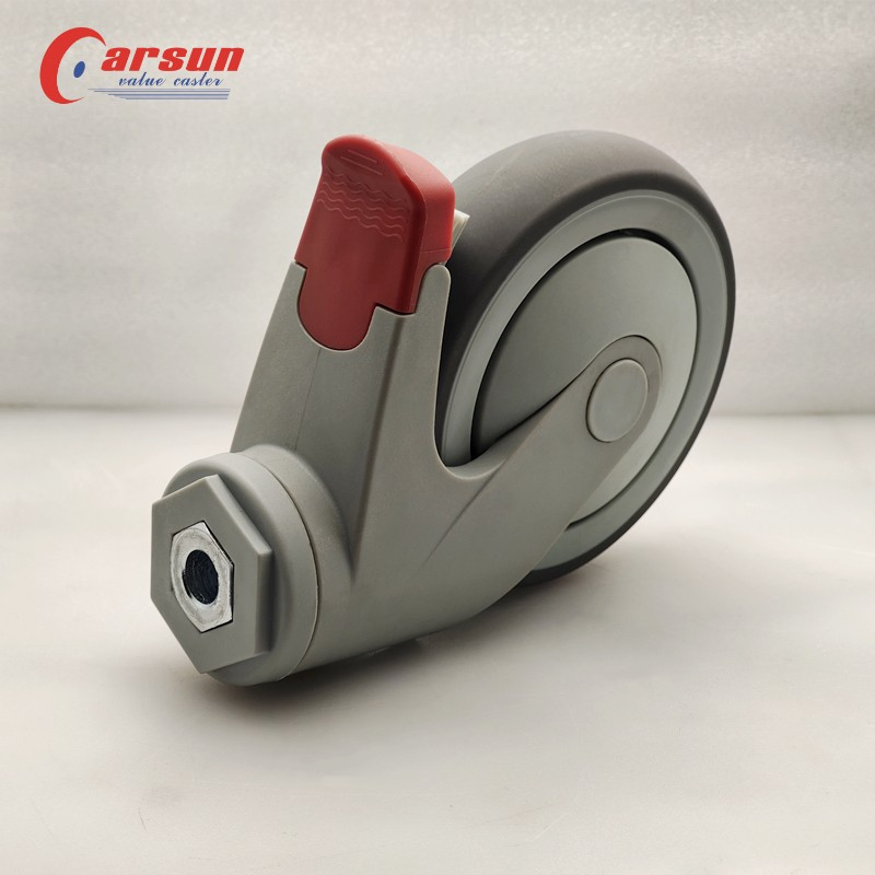 Hospital Trolley Castor Silent Without Damaging The Ground Medical Swivel Caster Wheel