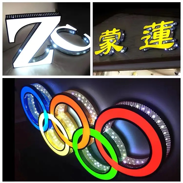 3D Outdoor LED Illuminated Channel Letters Shop Sign Letter Customized Signage