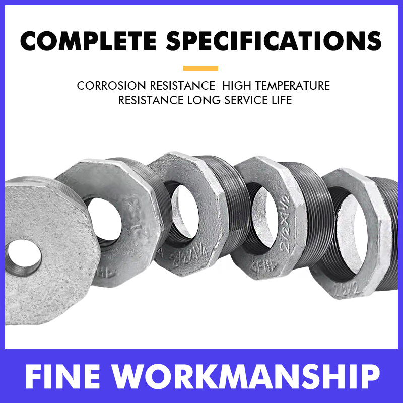 Wholesale Malleable Iron Pipe Fittings Hot DIP Galvanized 1-1/2'' Bushing