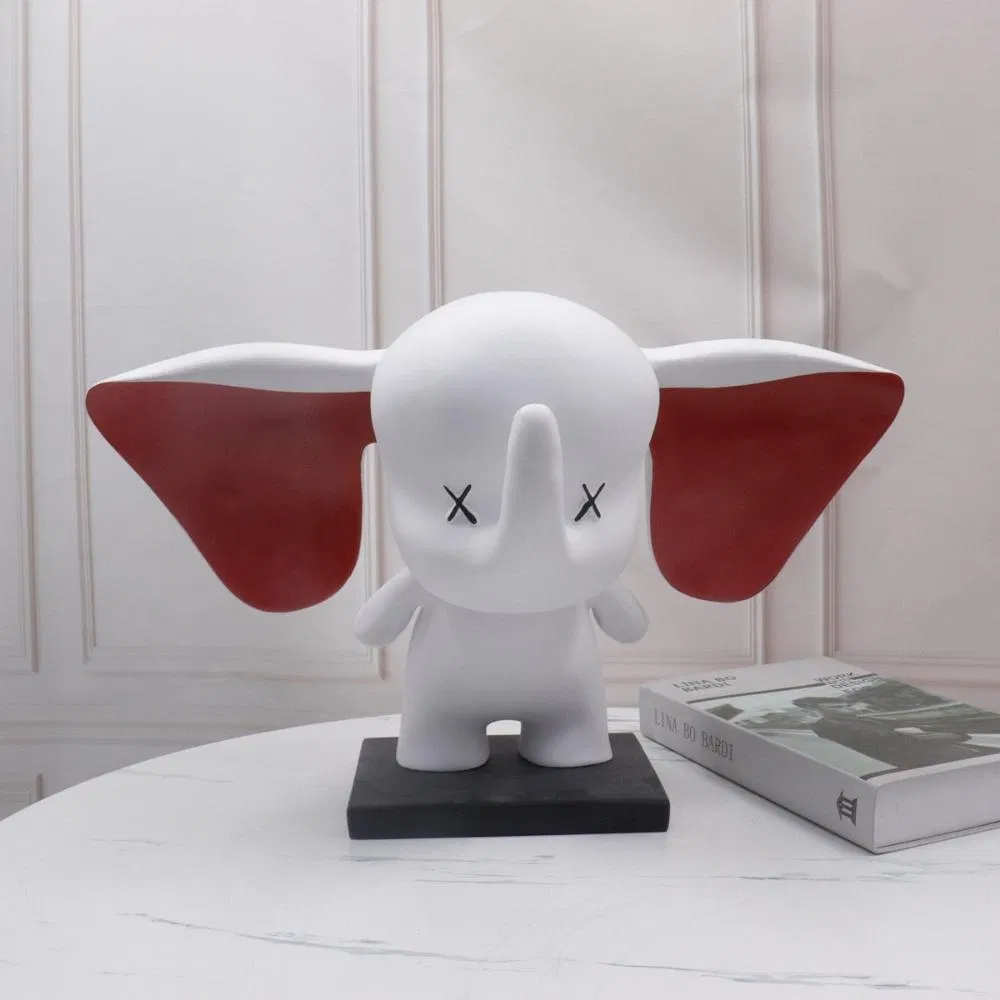 Modern Nordic Small Flying Elephant Decoration Sculptures Statues Home Garden Wyz22080