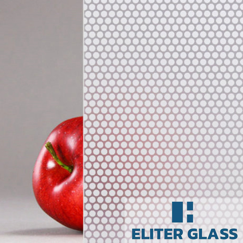 15mm Customizable Silkscreen Print Tempered Glass for Building Decorative Area