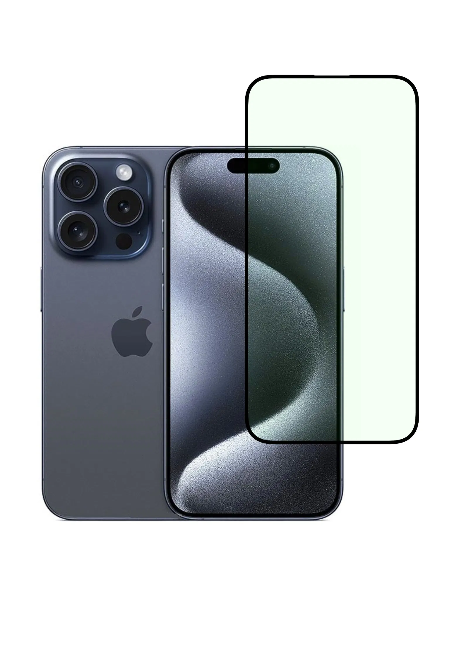 Wholesale 2.5D Anti-Blue Light Full Mobile Phone Screen Tempered Glass Screen Protector for iPhone 15/16 PRO