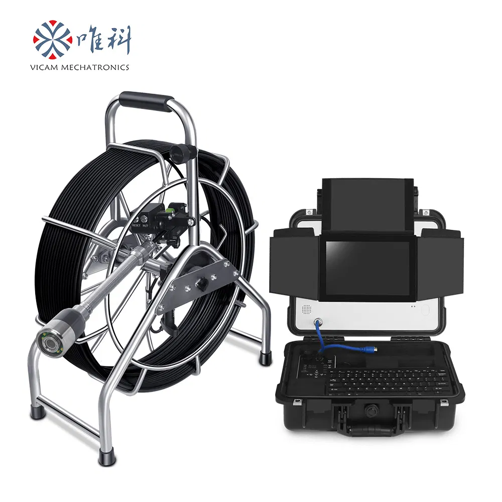 Factory 512Hz Locator 60m Sewer Pipe Inspection Video Camera with DVR Monitor