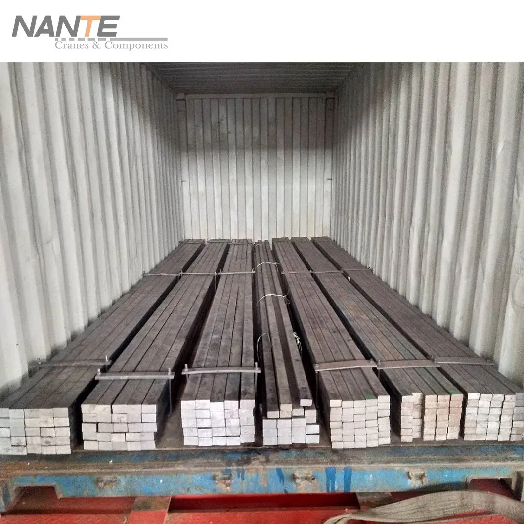 Low Maintenance Cost Carbon Steel High Security Flat Bar Crane Rail