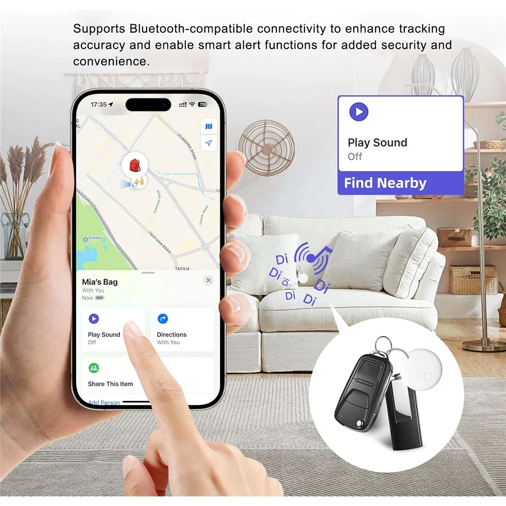 Трекер F08 для Android: поиск ключей, кошелька, сумки