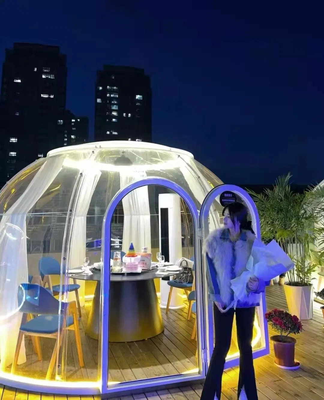 Starry Transparent Tent Homestay Bubble House Dining Tent Outdoor Villa PC Tent Transparent House