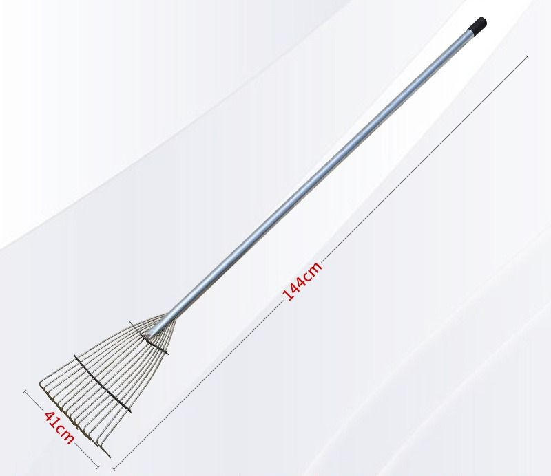 Tooth Fan-Shaped Adjustable Grass Rake Iron Rake