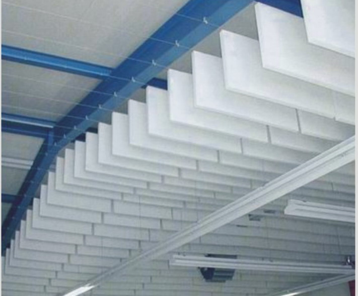 AG. Acoustic Building Material Glassfiber Hanging Baffles Acoustic Ceiling Board for School Classroom