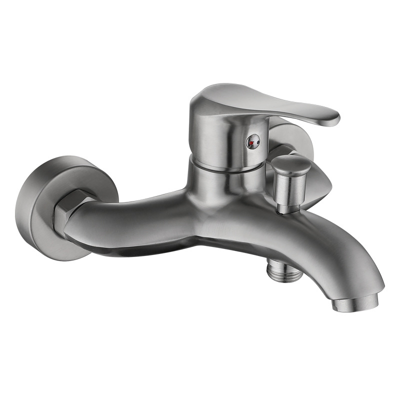 304 Stainless Steel Bathroom Shower Bathtub Mixer Faucet Tap Valve