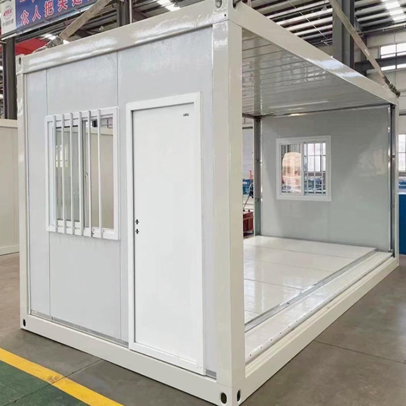 Quality Prefab Z Fold Container House Durable Steel Structure Foldable House 20FT Expandable Container Home for Site Office